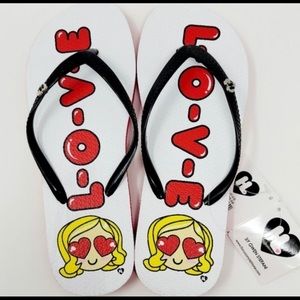 New! Harajuku Lovers Gwen Stefani Flip Flops